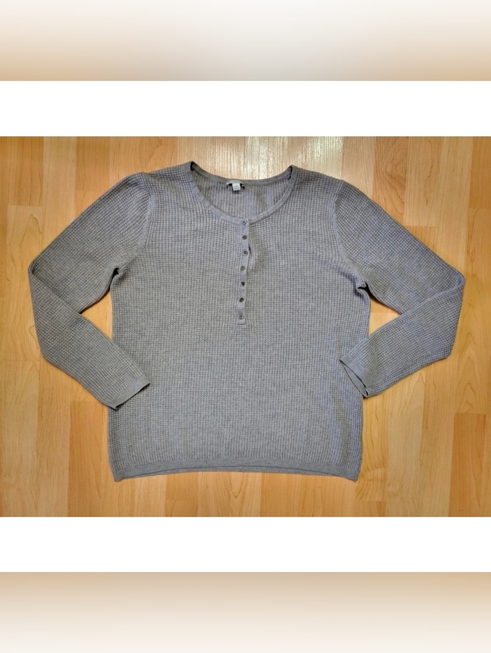 Gap Designed & Crafted waffle knit henley